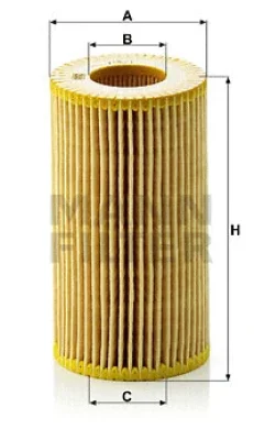 Масляный фильтр MANN HU 718/1 N