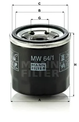 MW 64/1 MANN Масляный фильтр