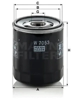Масляный фильтр MANN W 7053