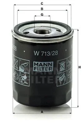 Масляный фильтр MANN W 713/28