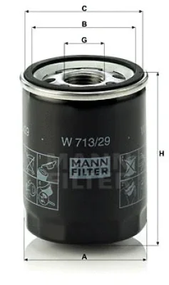 Масляный фильтр MANN W 713/29