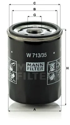 W 713/35 MANN Масляный фильтр
