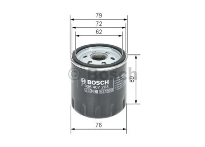 F 026 407 203 BOSCH Масляный фильтр