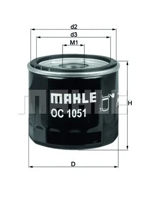 Масляный фильтр KNECHT/MAHLE OC 1051