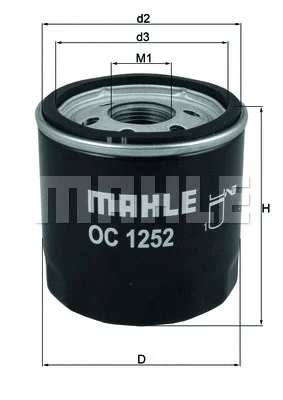 OC 1252 KNECHT/MAHLE Масляный фильтр