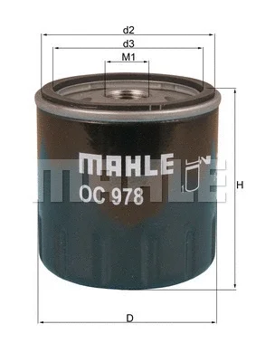 OC 978 KNECHT/MAHLE Масляный фильтр