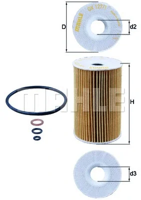 OX 127/1D KNECHT/MAHLE Масляный фильтр