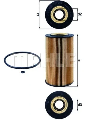 OX 169D KNECHT/MAHLE Масляный фильтр