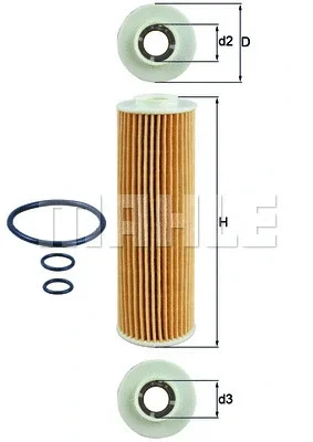 OX 183/5D KNECHT/MAHLE Масляный фильтр