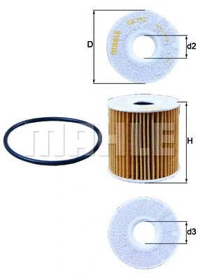 OX 192D KNECHT/MAHLE Масляный фильтр