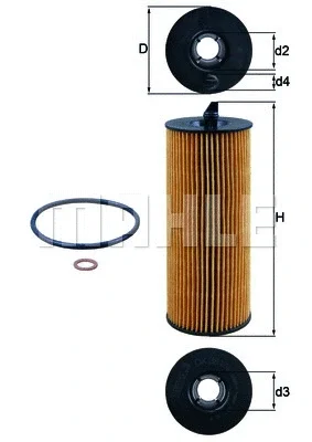 OX 361/4D KNECHT/MAHLE Масляный фильтр