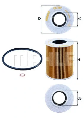 OX 369D KNECHT/MAHLE Масляный фильтр