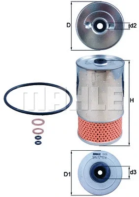 OX 38D KNECHT/MAHLE Масляный фильтр