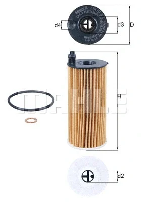 Масляный фильтр KNECHT/MAHLE OX 813/2D