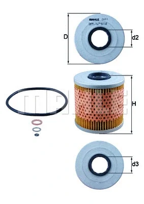 OX 91D KNECHT/MAHLE Масляный фильтр