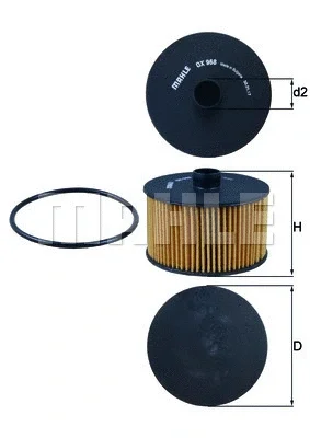 Масляный фильтр KNECHT/MAHLE OX 968D