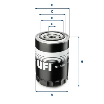 23.102.00 UFI Масляный фильтр