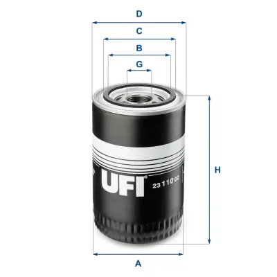 23.110.02 UFI Масляный фильтр