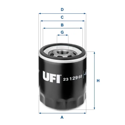 Масляный фильтр UFI 23.129.02