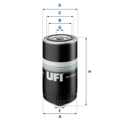 Масляный фильтр UFI 23.156.03