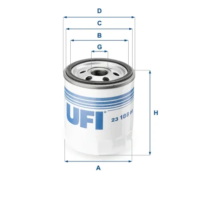 Масляный фильтр UFI 23.188.00
