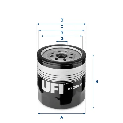 23.280.00 UFI Масляный фильтр