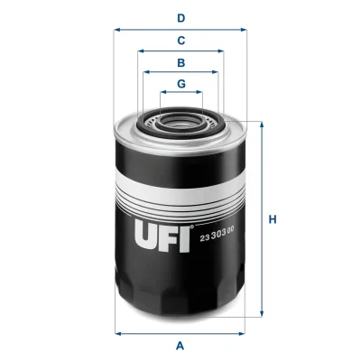 23.303.00 UFI Масляный фильтр