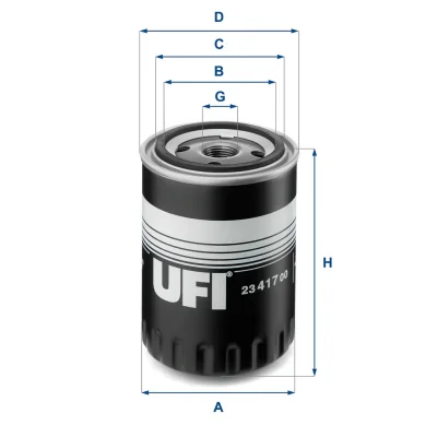 23.417.00 UFI Масляный фильтр