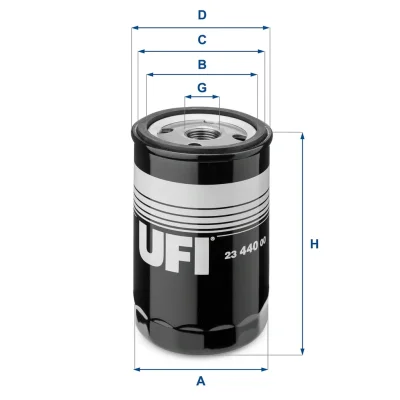 Масляный фильтр UFI 23.440.00