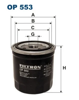 OP553 FILTRON Масляный фильтр