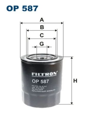 OP587 FILTRON Масляный фильтр