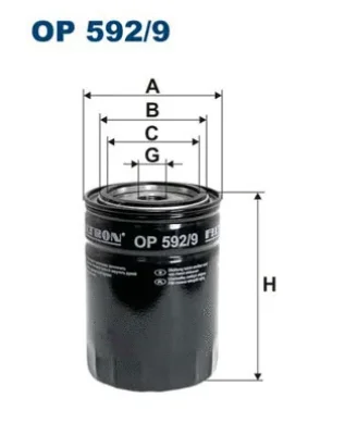 OP592/9 FILTRON Масляный фильтр