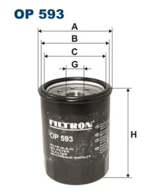 OP593 FILTRON Масляный фильтр