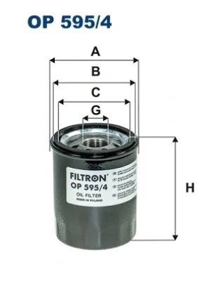 Масляный фильтр FILTRON OP595/4