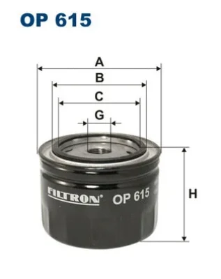 OP615 FILTRON Масляный фильтр