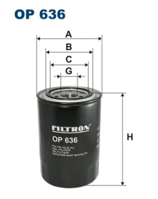 OP636 FILTRON Масляный фильтр