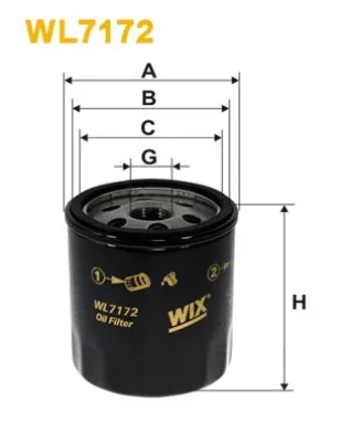 Масляный фильтр WIX WL7172