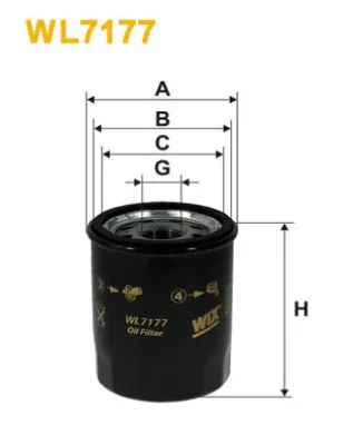 WL7177 WIX Масляный фильтр