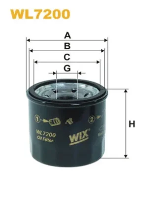 Масляный фильтр WIX WL7200