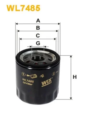 Масляный фильтр WIX WL7485