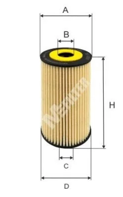 TE 4057 MFILTER Масляный фильтр