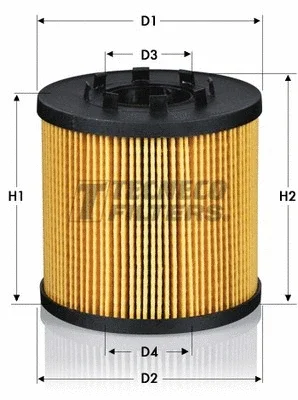 OL0225E TECNECO FILTERS Масляный фильтр