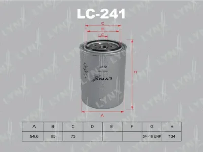 Масляный фильтр LYNXAUTO LC-241