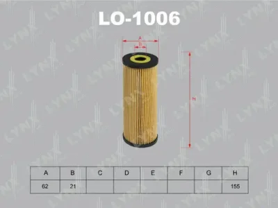 LO-1006 LYNXAUTO Масляный фильтр