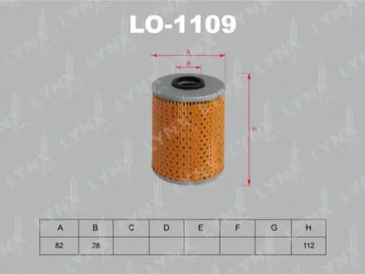 LO-1109 LYNXAUTO Масляный фильтр