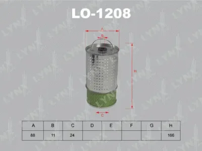 Масляный фильтр LYNXAUTO LO-1208