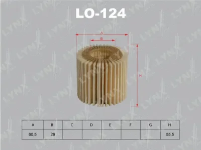 Масляный фильтр LYNXAUTO LO-124