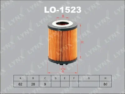LO-1523 LYNXAUTO Масляный фильтр