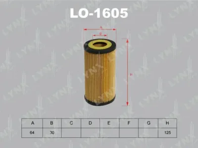 LO-1605 LYNXAUTO Масляный фильтр