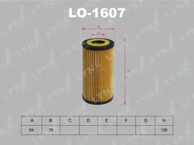LO-1607 LYNXAUTO Масляный фильтр